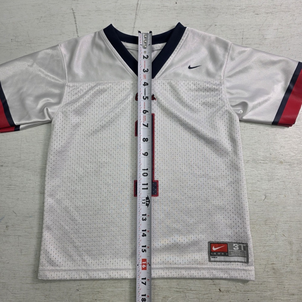 Nike Ole Miss Rebels NCAA White Mesh Jersey #1 Toddlers Kids Sz 3T Sleeves Cut - Picture 10 of 10